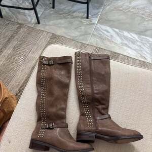 Jessica Simpson Ellister Studded Buckle Knee High Boots